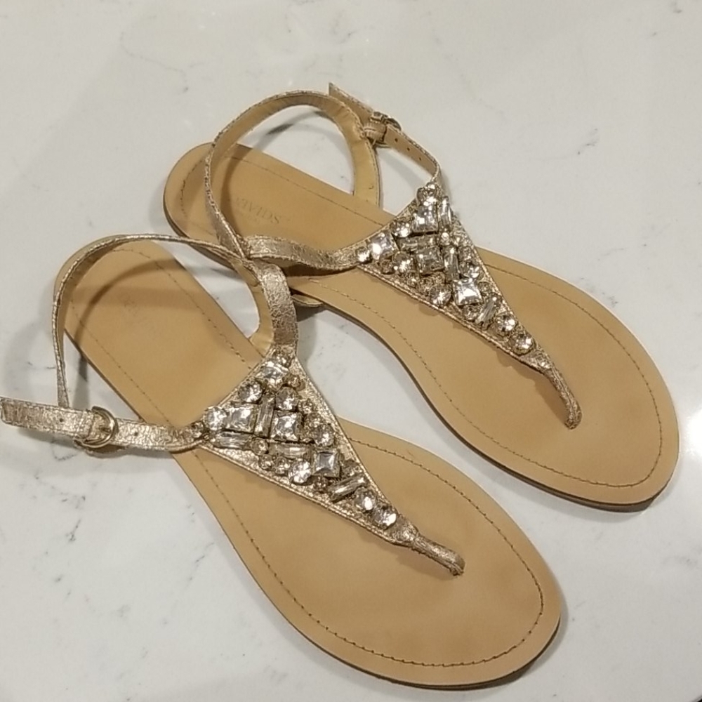 David's Bridal Embellished Sandals
